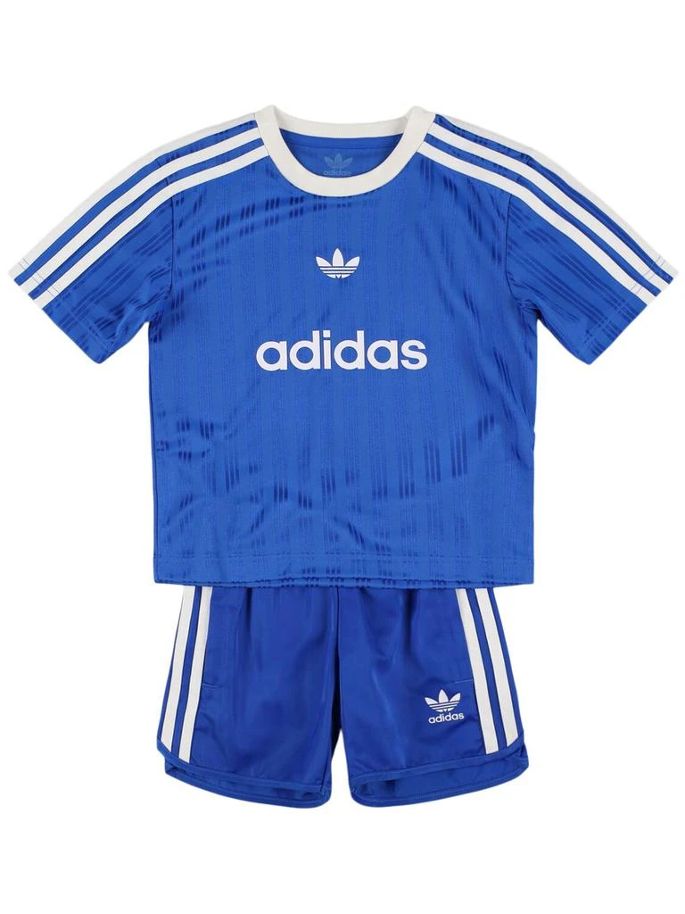 Adidas Recycled Polyester T-shirt & Shorts 1