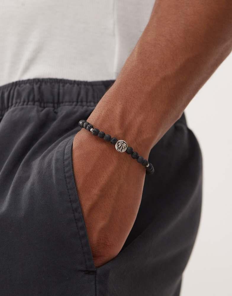 CLASSICS 77 Classics 77 palm coin beaded bracelet in black