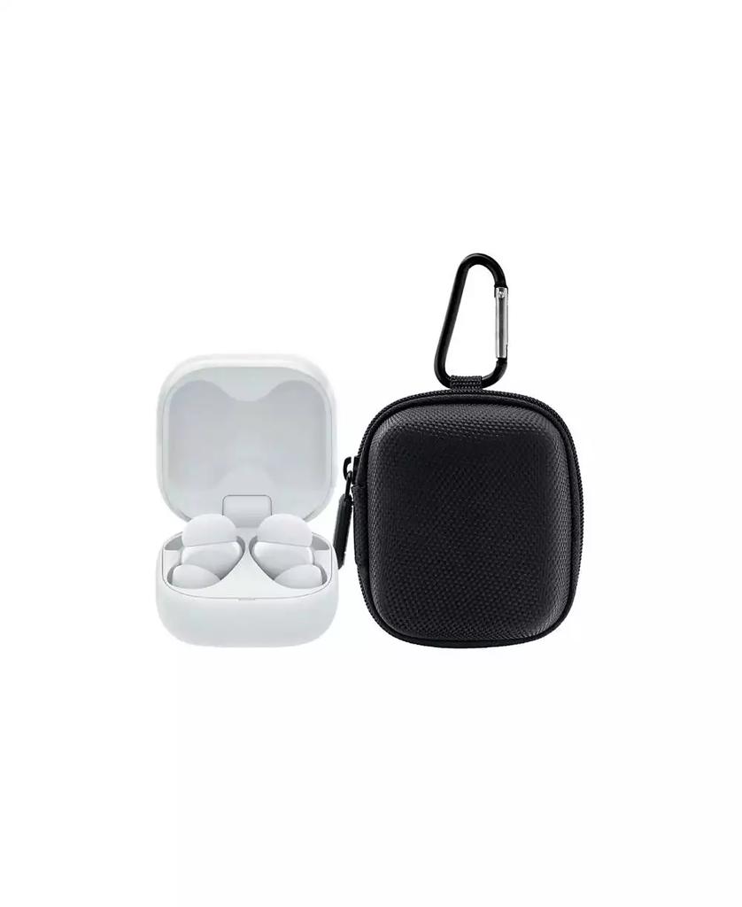 SONY LinkBuds Fit True Wireless Bluetooth White Earbuds and Case Bundle