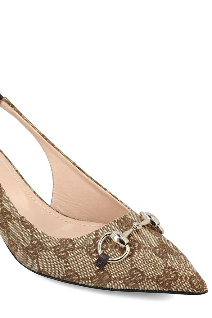 Gucci Gucci GG Monogrammed Slingback Pumps 4