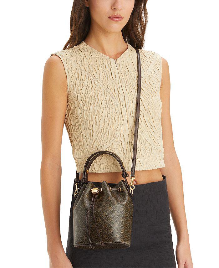 Tory Burch T Monogram Mini Bucket Bag