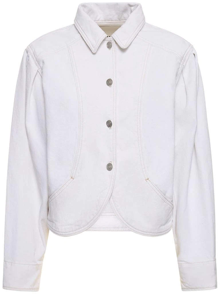 Isabel Marant Valette Puff Sleeves Cotton Coat 1