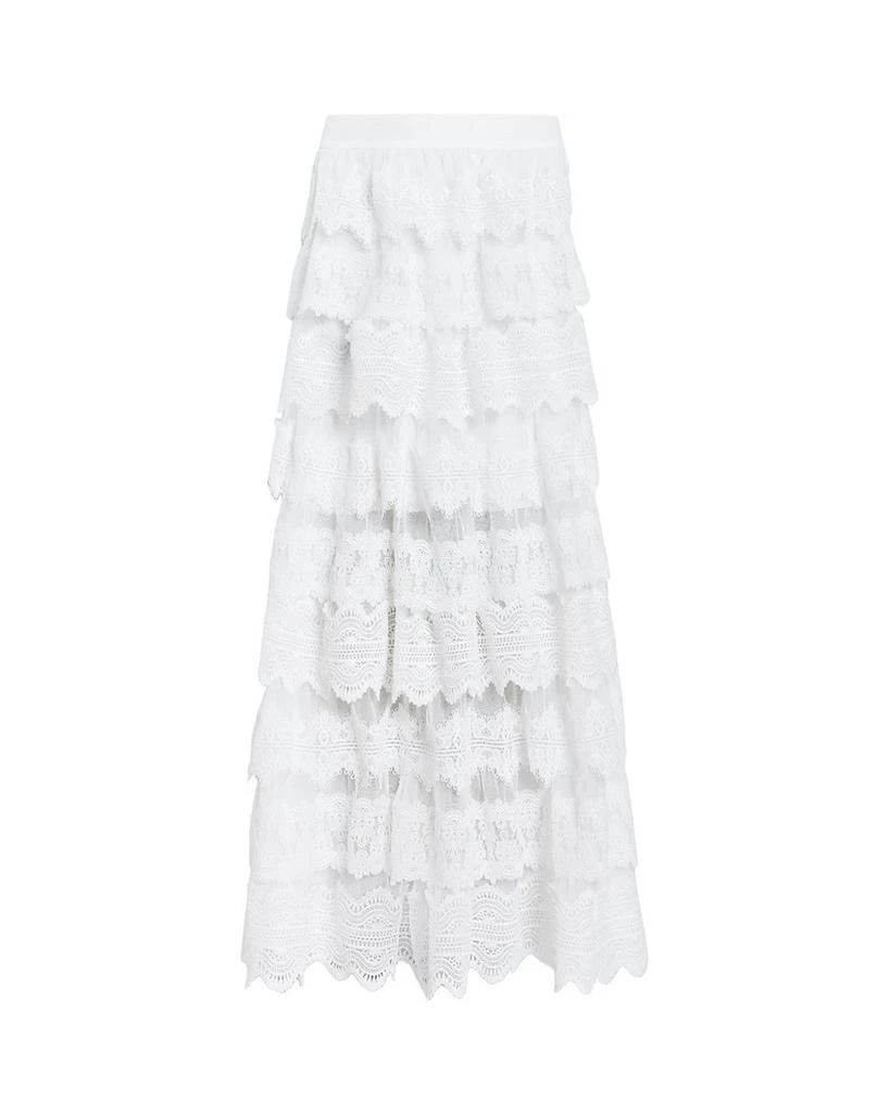 ALL SAINTS Lizi Lace Tiered Maxi Skirt 8