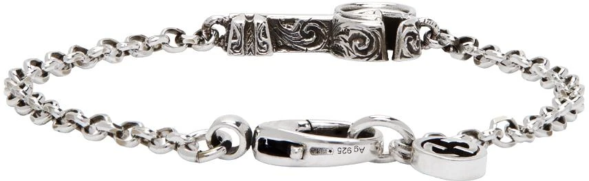 Gucci Silver Double G Key Bracelet 4
