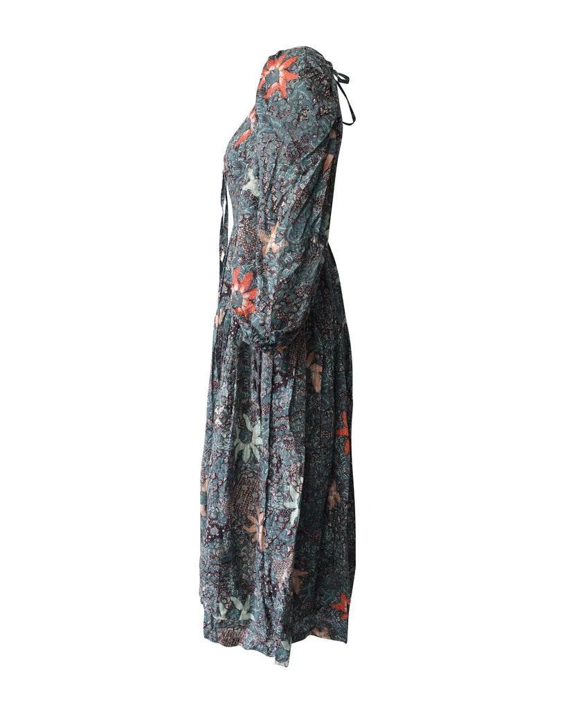 Ulla Johnson Kemala Floral Print Midi Dress in Multicolor Cotton 2
