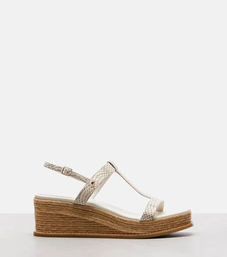 Jimmy Choo Theia 100 leather espadrille wedges 4