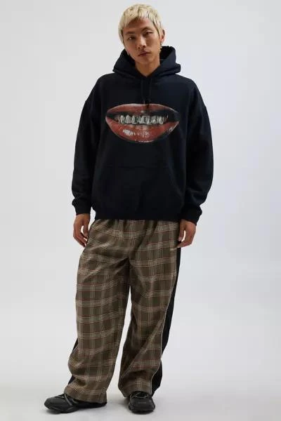 iets frans iets frans… Harri Check Pattern Wide Leg Track Pant 1