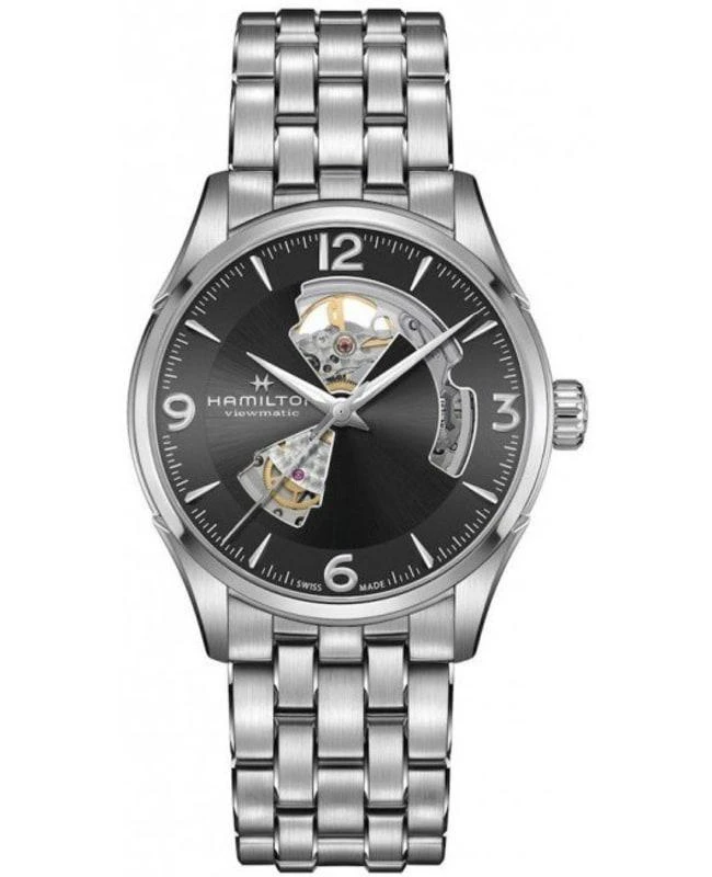 Hamilton Hamilton Jazzmaster Open Heart Grey Dial Stainless Steel Men's Watch H32705181 1