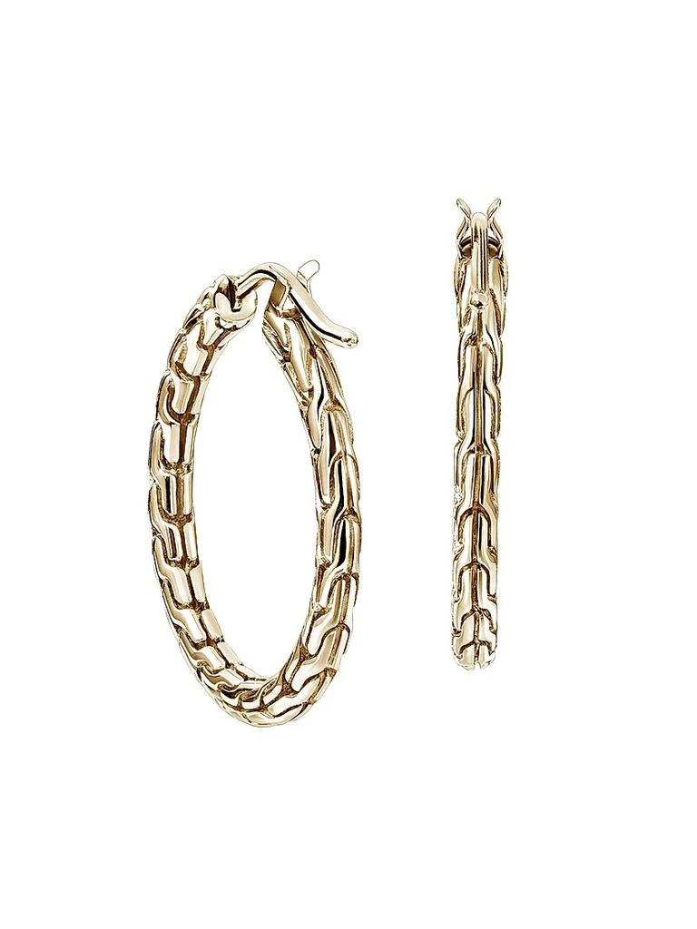 John Hardy JH Essentials 14K Yellow Gold Hoop Earrings/22MM 3