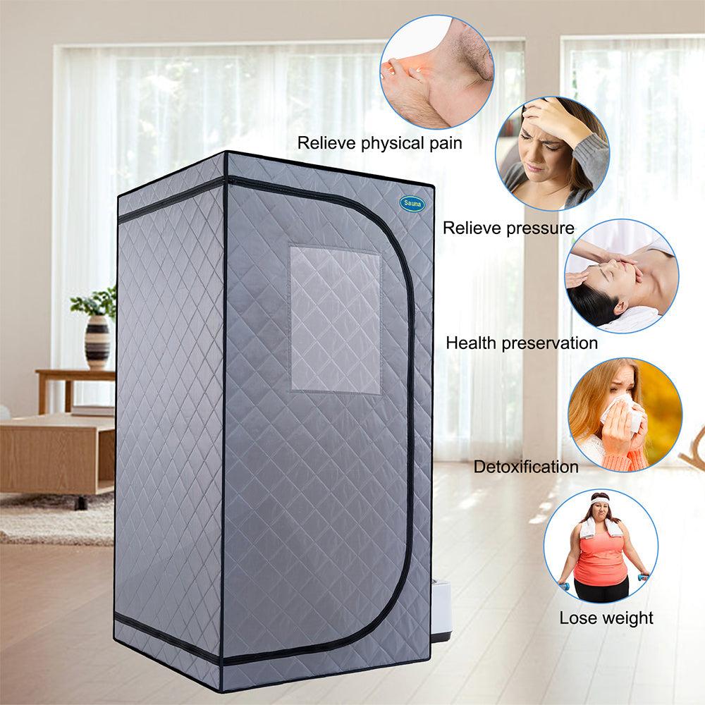 Hivvago Portable Mini Plus Steam Sauna Tent - Grey