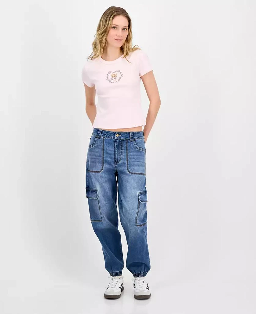 Celebrity Pink Juniors' High Rise Cargo Jogger Jeans 5