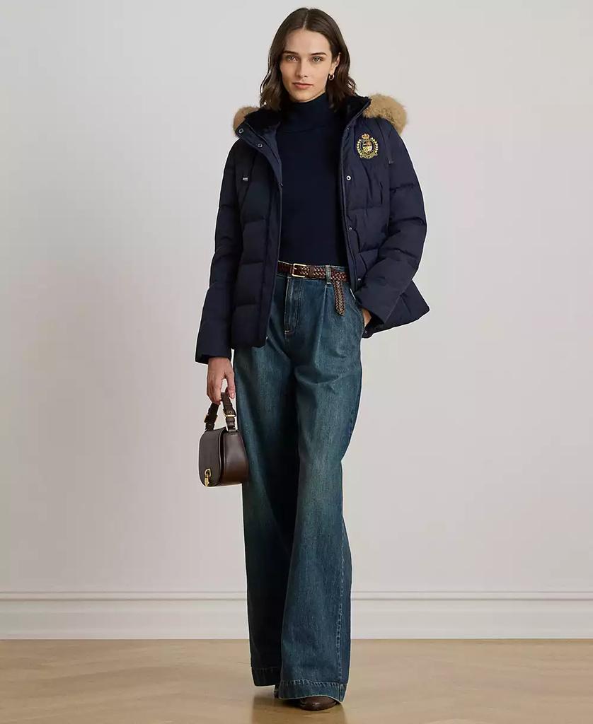 Ralph Lauren Women's Faux-Fur-Trim Collared Puffer Coat