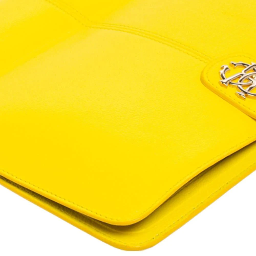 Roberto Cavalli Roberto Cavalli Yellow Leather Logo Buckle Detail Tablet Case 13