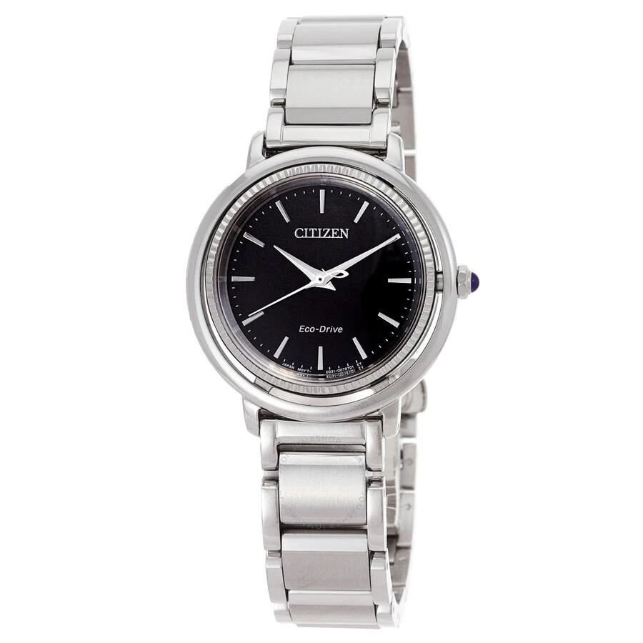 Citizen L Eco-Drive Black Mother of Pearl Dial Ladies Watch EM1100-84H 1
