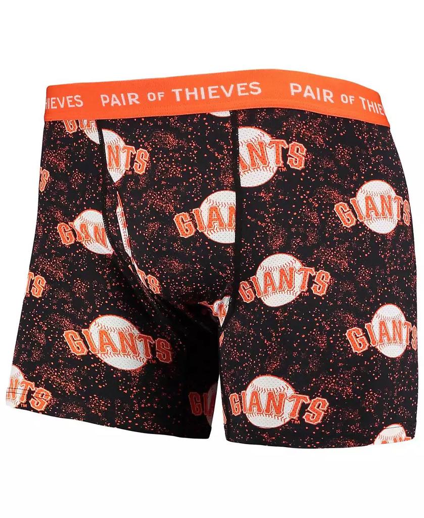 Pair Of Thieves Men's Black San Francisco Giants Super Fit 2-Pack Boxer Briefs Set