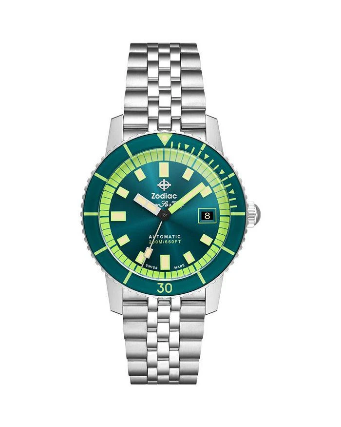 ZODIAC Compression Diver Automatic Stainless Steel Watch, 40mm 1