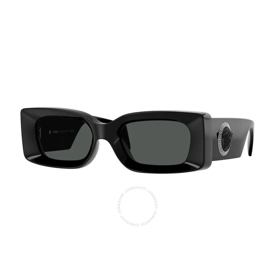 Versace Dark Grey Rectangular Men's Sunglasses VE4474U GB1/87 52 1