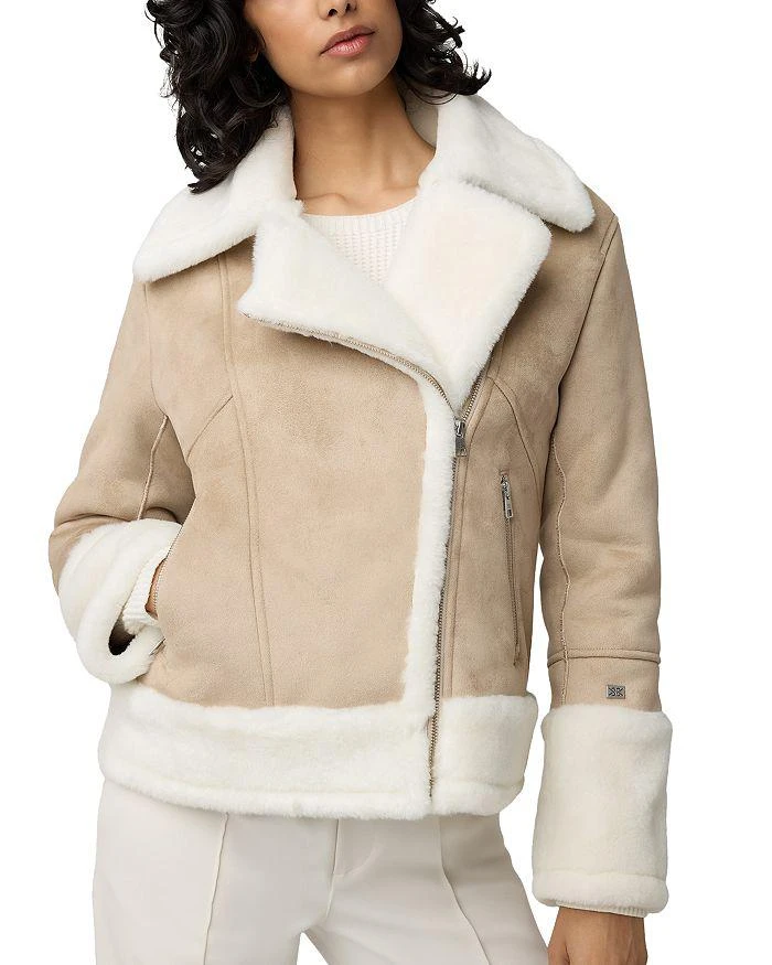 Soia & Kyo Phoebe Faux Shearling Biker Jacket 4