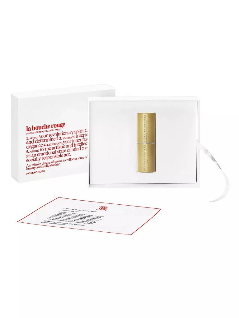 La Bouche Rouge The Gold Fine Leather Lipstick Case 1