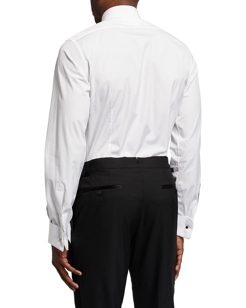 Tom Ford Men's Plisse Plastron Tuxedo Shirt