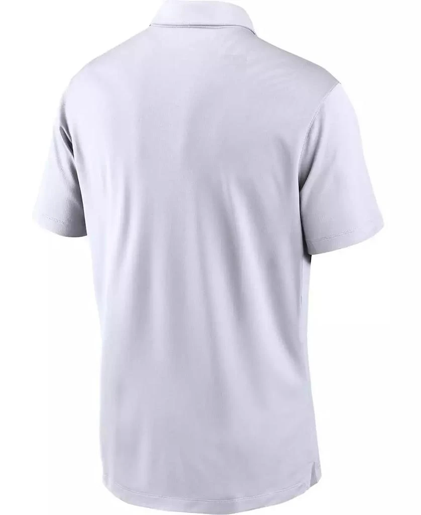 NIKE Men's White Oakland Athletics Cooperstown Collection Logo Franchise Performance Polo 3