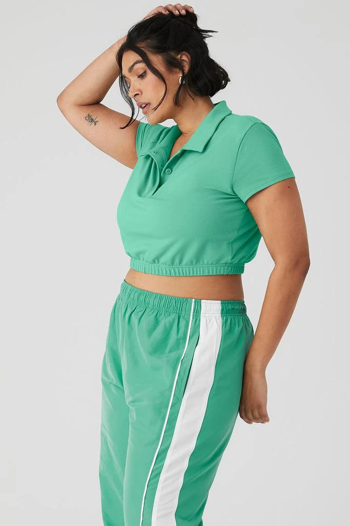 Alo Cropped Prestige Polo - Lettuce 7