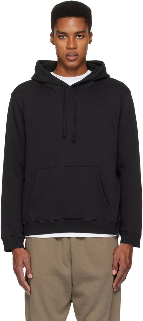 SKIMS Black Fleece Lounge Classic Hoodie 1