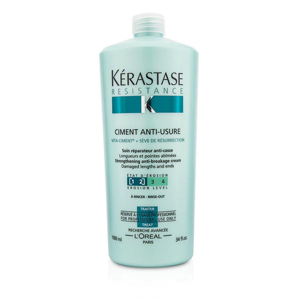 Kerastase Kerastase 137684 Resistance Ciment Anti-Usure Strengthening Anti-Breakage Cream Rinse Out for Damaged Lengths & Ends, 1000 ml-34 oz