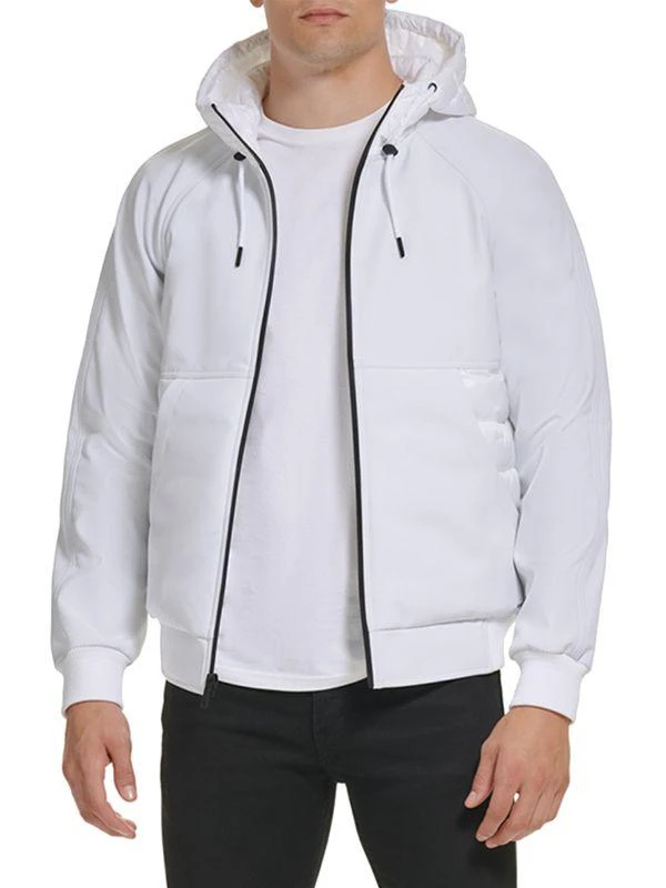 Kenneth Cole Channel Quilted Hooded Puffer Jacket 6