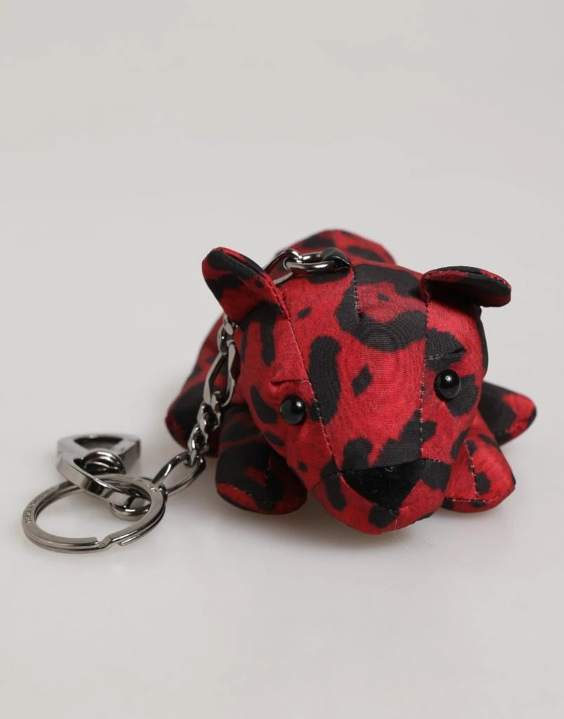 Dolce 
Gabbana Polyester Animal Silhouette Bag Keychain Men
s Keyring