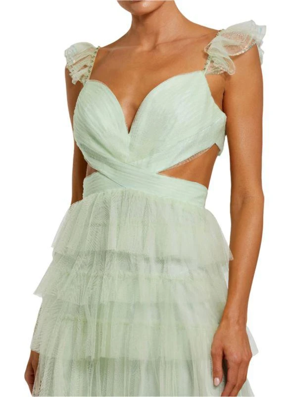 Mac Duggal Ruffle Tiered Cutout Gown 3