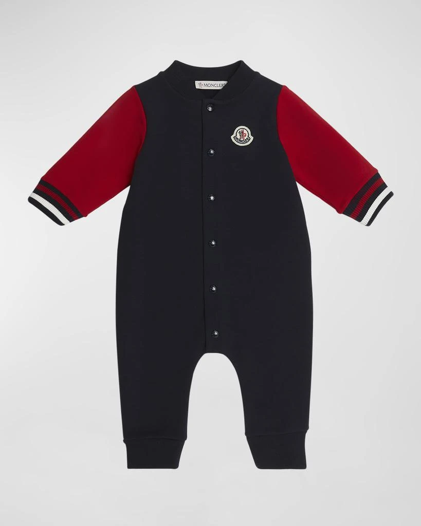 Moncler Boy's Embroidered Bell Coverall, Size Newborn-24M 1