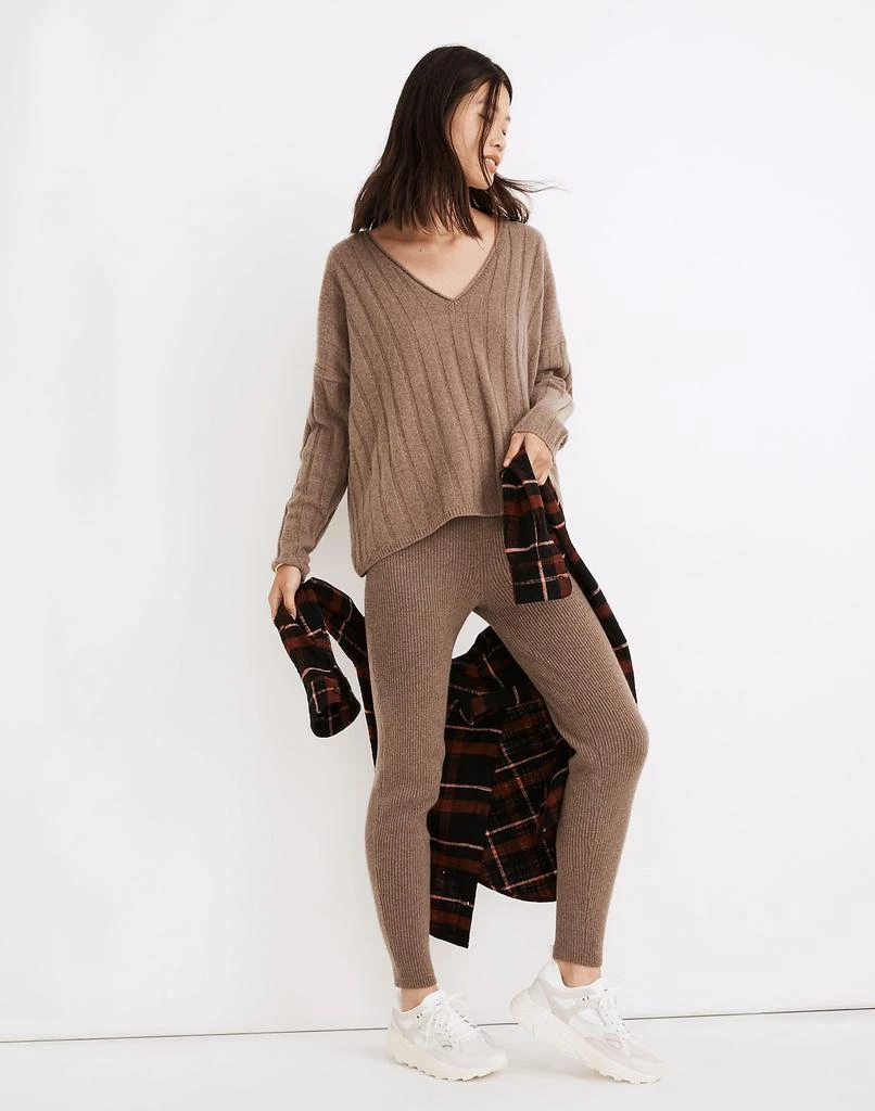 Madewell (Re)sourced Cashmere High-Rise Sweater Leggings 2