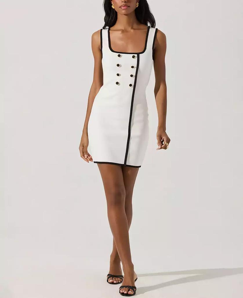ASTR Women's Button-Front Mini Dress
