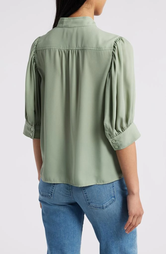 CeCe Puff Sleeve Button-Up Shirt 2