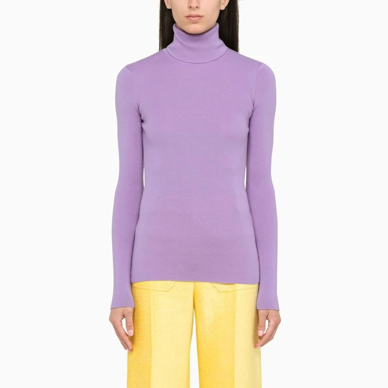 Victoria Beckham Victoria Beckham Lilac turtleneck sweater in 1