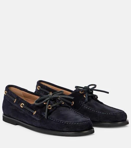Gianvito Rossi Vandée suede boat shoes 1