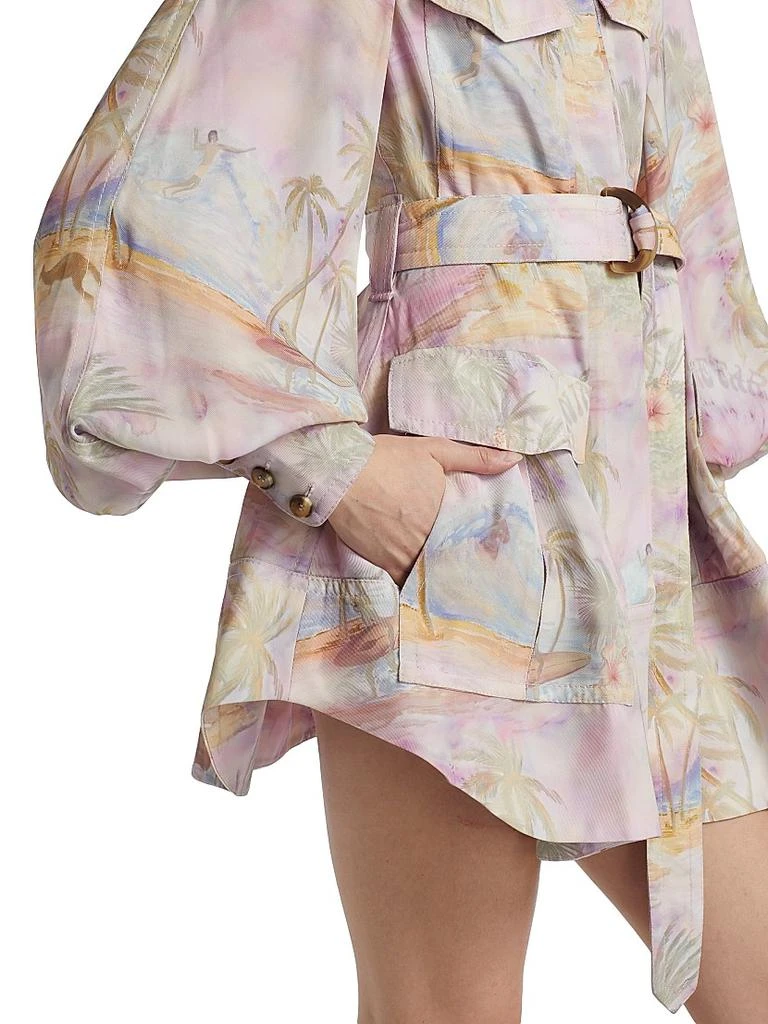 Zimmermann Dawning Cargo Printed Minidress 6