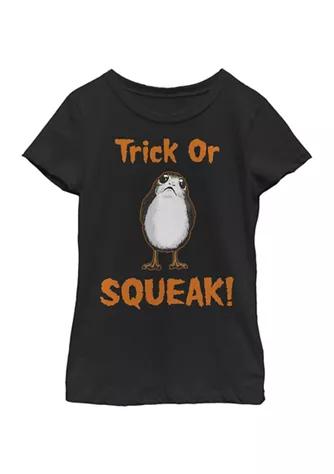 Star Wars Wars  Girls 4 6X Trick Or Squeak T Shirt