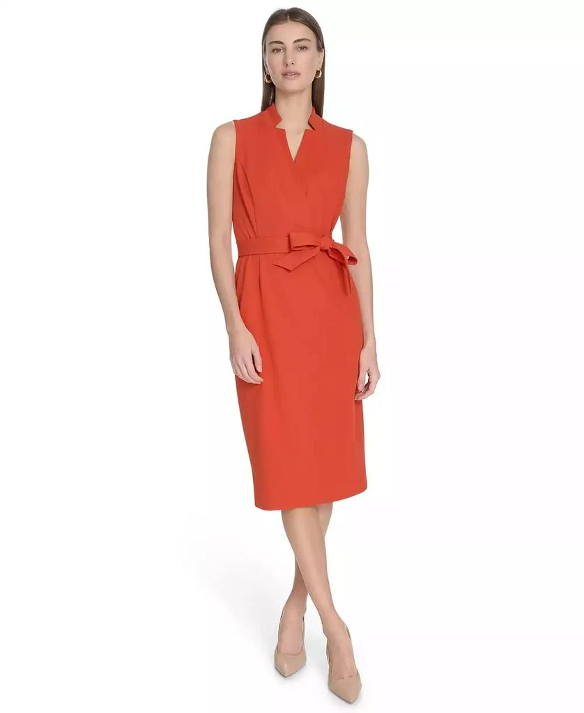 Calvin Klein Petite Sleeveless Midi Sheath Dress 1