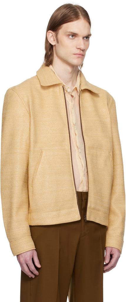 CMMN SWDN Beige Shelby Raffia Jacket