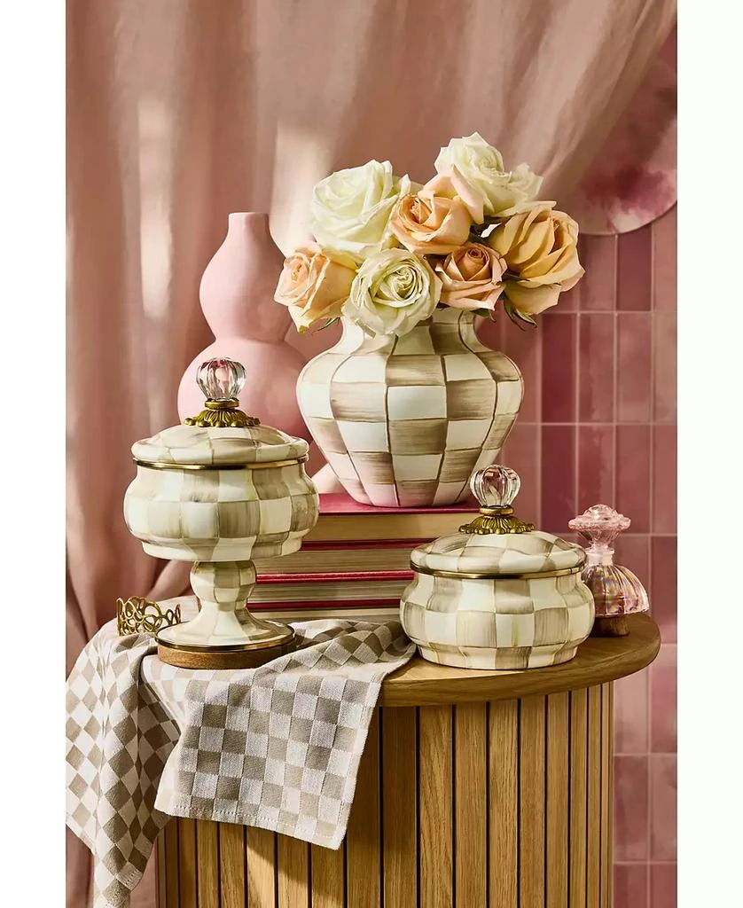MacKenzie-Childs Mocha Check Curiosity Pot 2