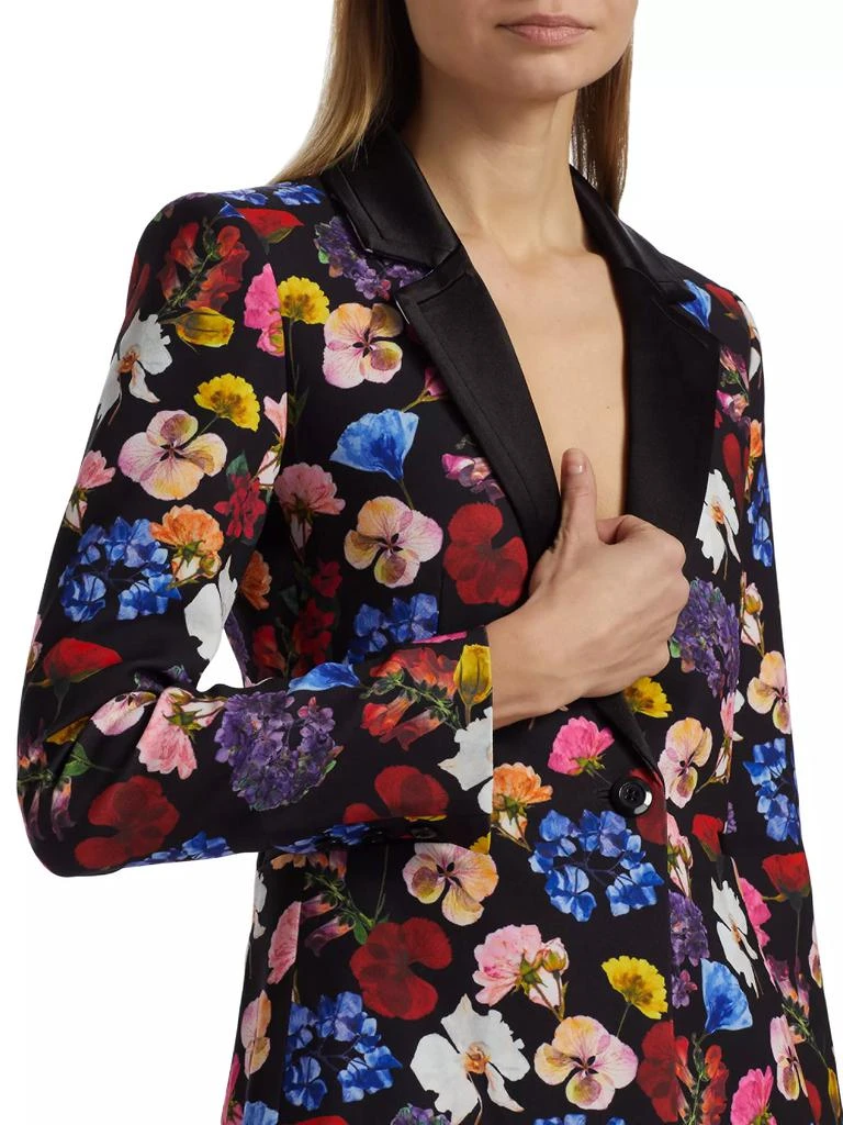 Alice + Olivia Hundley Floral Tailored Blazer 6
