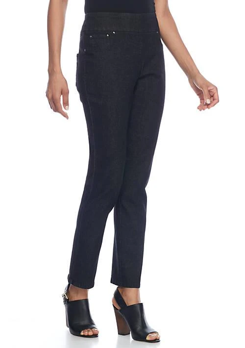 Ruby Rd Rd Womens Key Items Denim Pants 1