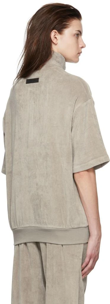 Essentials Taupe Cotton Turtleneck 3