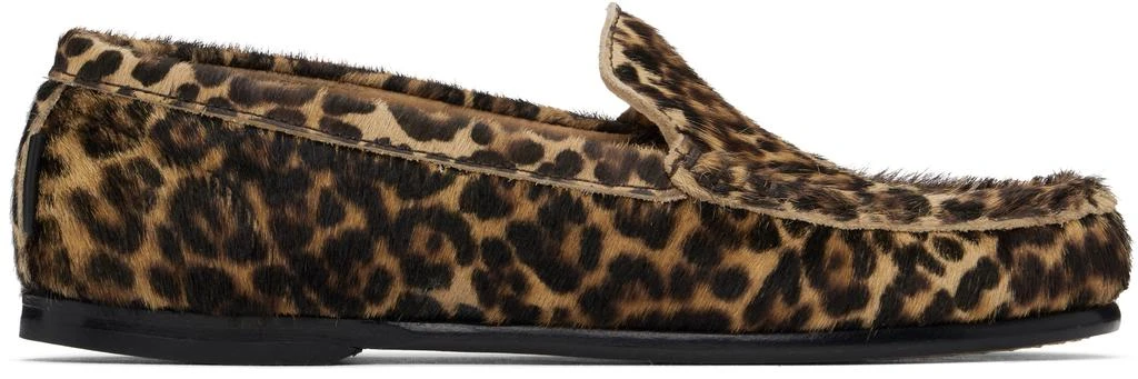 A.P.C. Black & Tan Swan Loafers 1