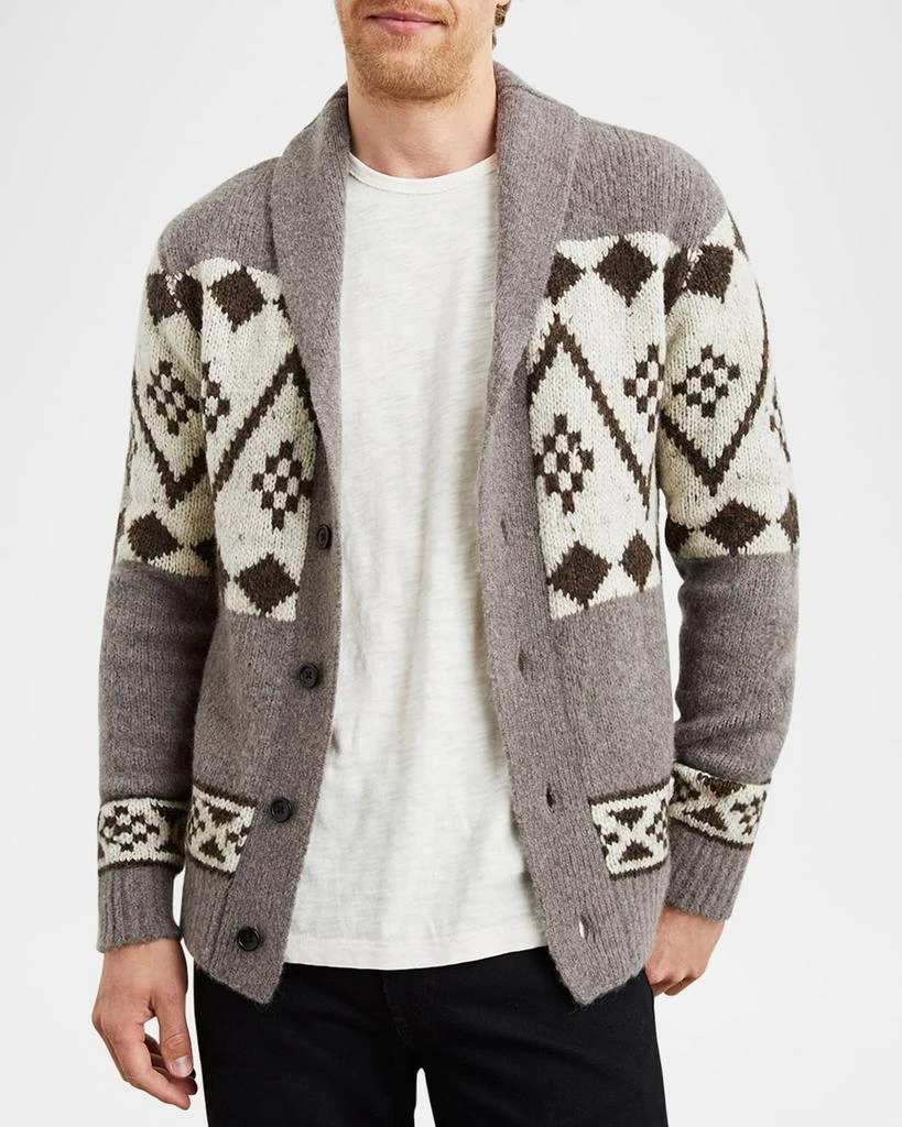 Rails Men's Kallio Geometric Cardigan 4