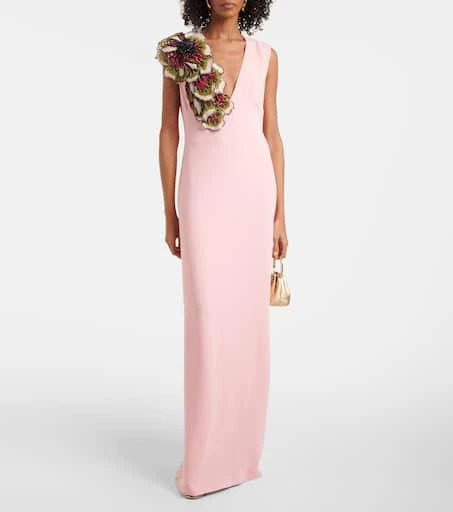 Costarellos Crêpe gown 2