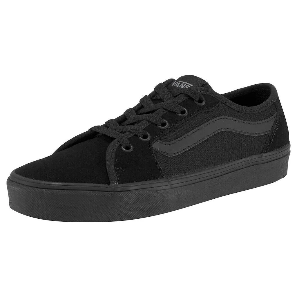 Vans Women
s  Filmore Decon VN0A45NM Black Canvas Low Top Skateboard Sneaker Shoes US Shoe Size: 6