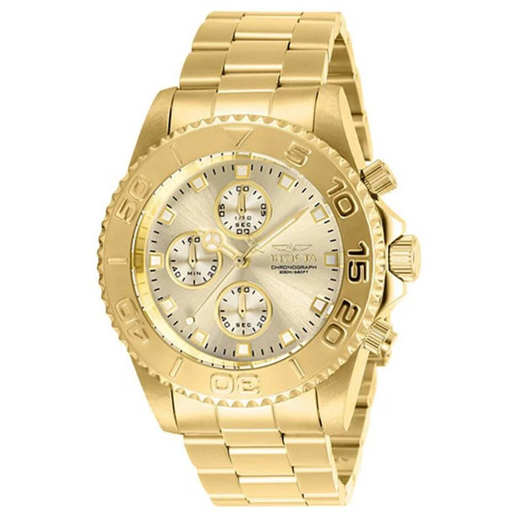 Invicta Invicta Men's Chronograph Watch - Pro Diver Yellow Gold Steel Bracelet | 28683 1